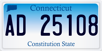 CT license plate AD25108