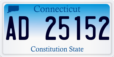 CT license plate AD25152