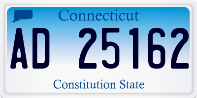CT license plate AD25162