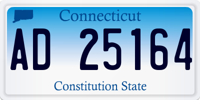 CT license plate AD25164