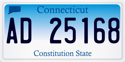 CT license plate AD25168
