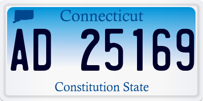 CT license plate AD25169