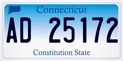 CT license plate AD25172