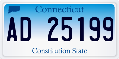 CT license plate AD25199