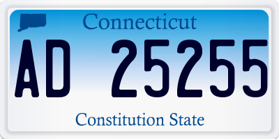 CT license plate AD25255