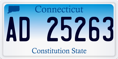 CT license plate AD25263