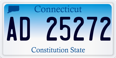 CT license plate AD25272