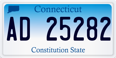 CT license plate AD25282