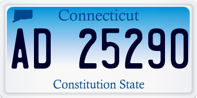 CT license plate AD25290