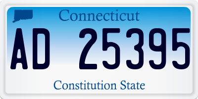 CT license plate AD25395