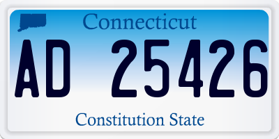 CT license plate AD25426