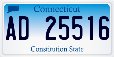 CT license plate AD25516