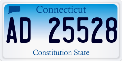 CT license plate AD25528