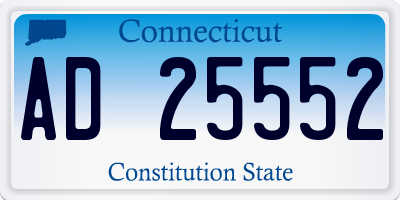 CT license plate AD25552