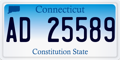 CT license plate AD25589