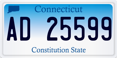 CT license plate AD25599
