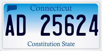 CT license plate AD25624