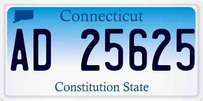 CT license plate AD25625