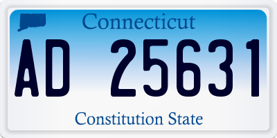 CT license plate AD25631