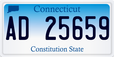 CT license plate AD25659