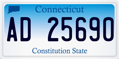 CT license plate AD25690