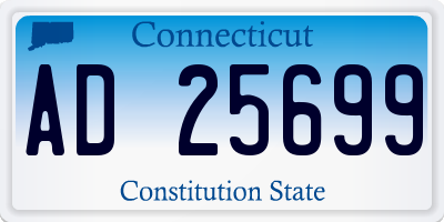 CT license plate AD25699