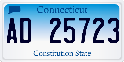 CT license plate AD25723