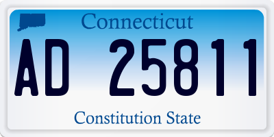CT license plate AD25811