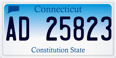 CT license plate AD25823