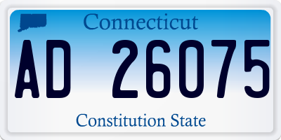 CT license plate AD26075