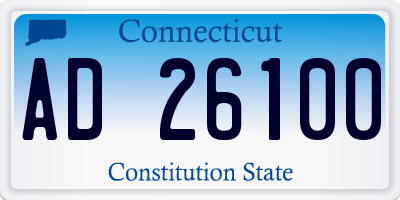 CT license plate AD26100