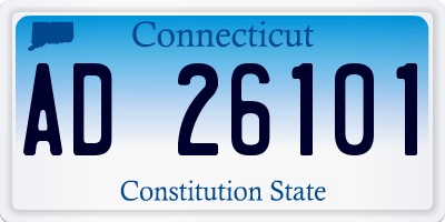 CT license plate AD26101