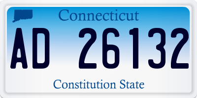 CT license plate AD26132