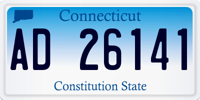 CT license plate AD26141