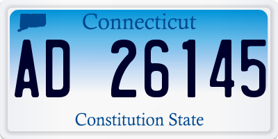 CT license plate AD26145