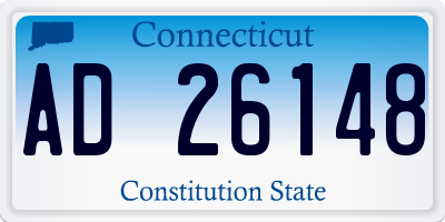 CT license plate AD26148