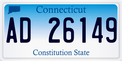 CT license plate AD26149