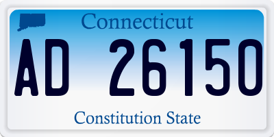 CT license plate AD26150