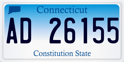 CT license plate AD26155