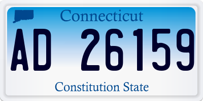 CT license plate AD26159