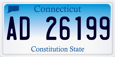 CT license plate AD26199