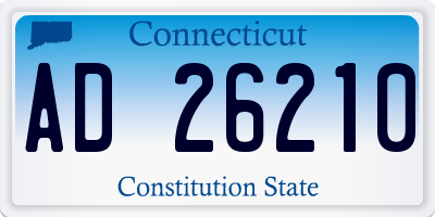 CT license plate AD26210
