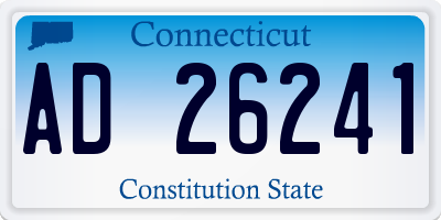 CT license plate AD26241
