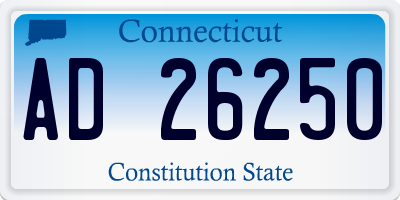 CT license plate AD26250