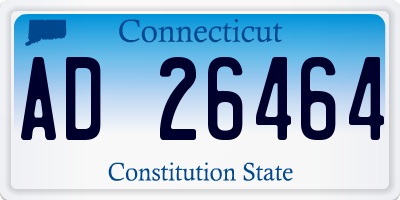 CT license plate AD26464