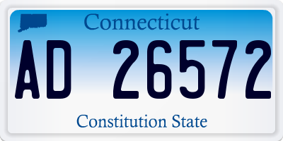 CT license plate AD26572