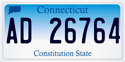 CT license plate AD26764