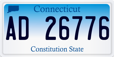 CT license plate AD26776