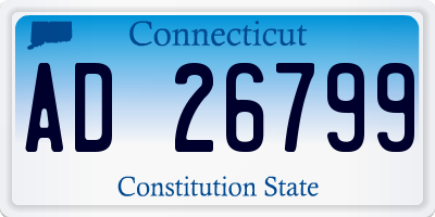 CT license plate AD26799
