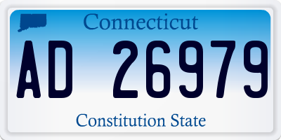 CT license plate AD26979